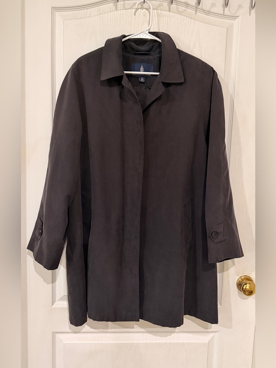 London Fog Jackets & Blazers - London Fog Women's Dark Gray Trench Coat